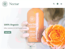 Tablet Screenshot of nectarjuicery.com